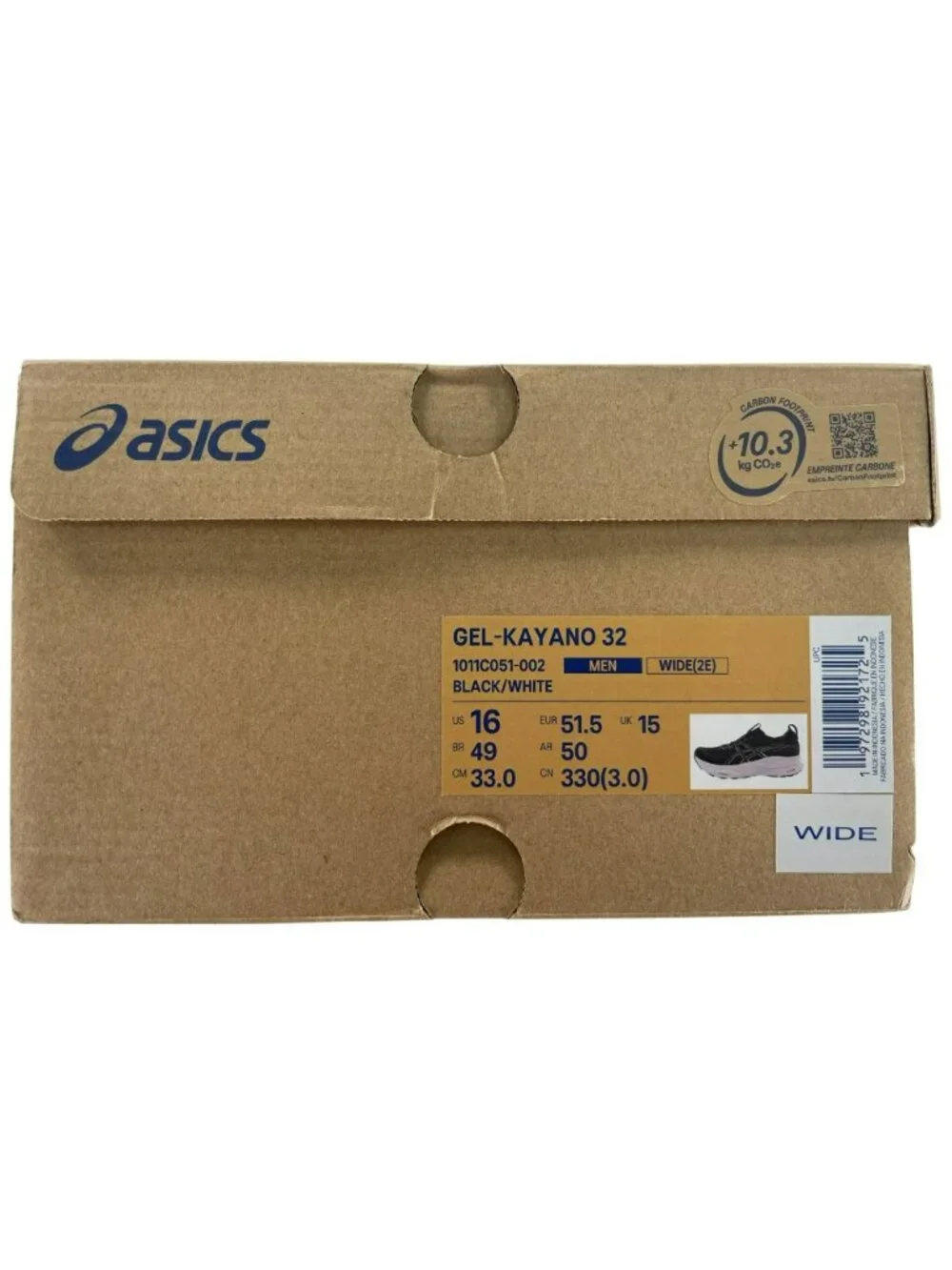 ASICS Gel-Cumulus 28 Running Athletic Shoes Black/White Men's Size 16 Wide NEW